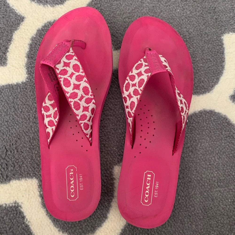 Coach Flip Flops